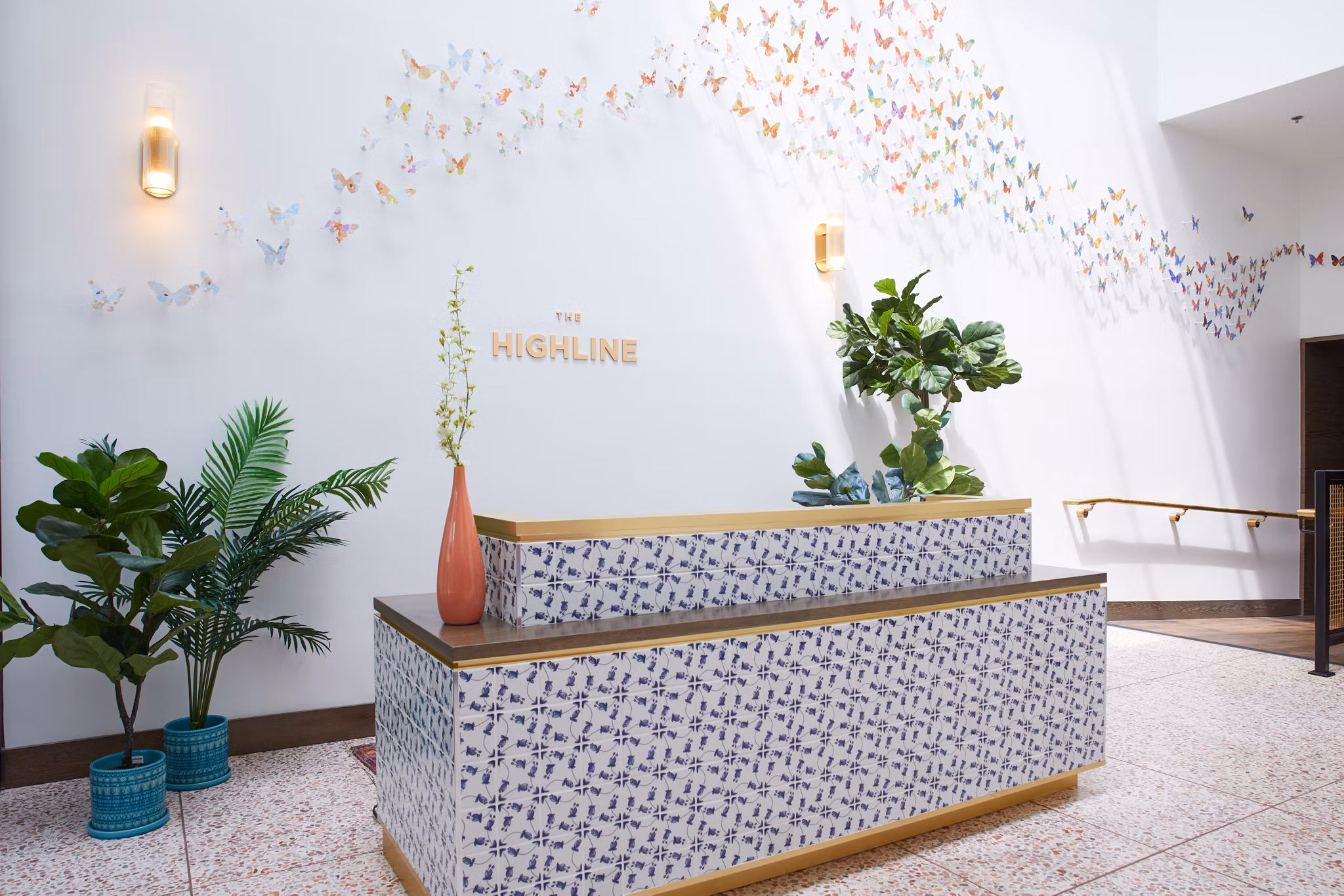 Clubhouse with modern seating and pool table at The Highline Apartments, offering luxury communal spaces for residents