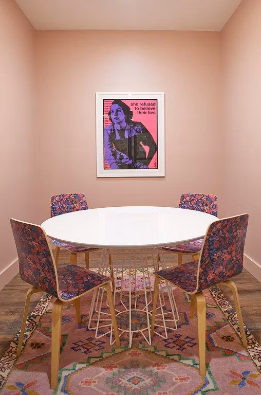 Clubhouse featuring modern design and spacious seating areas at The Highline Apartments