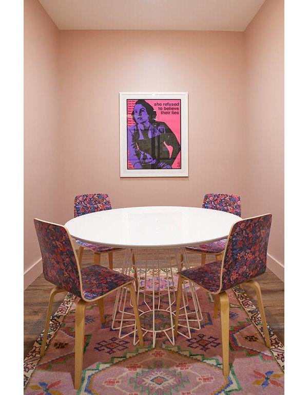 Clubhouse featuring modern design and spacious seating areas at The Highline Apartments