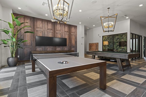 clubhouse game room at Solara Vista Apartments