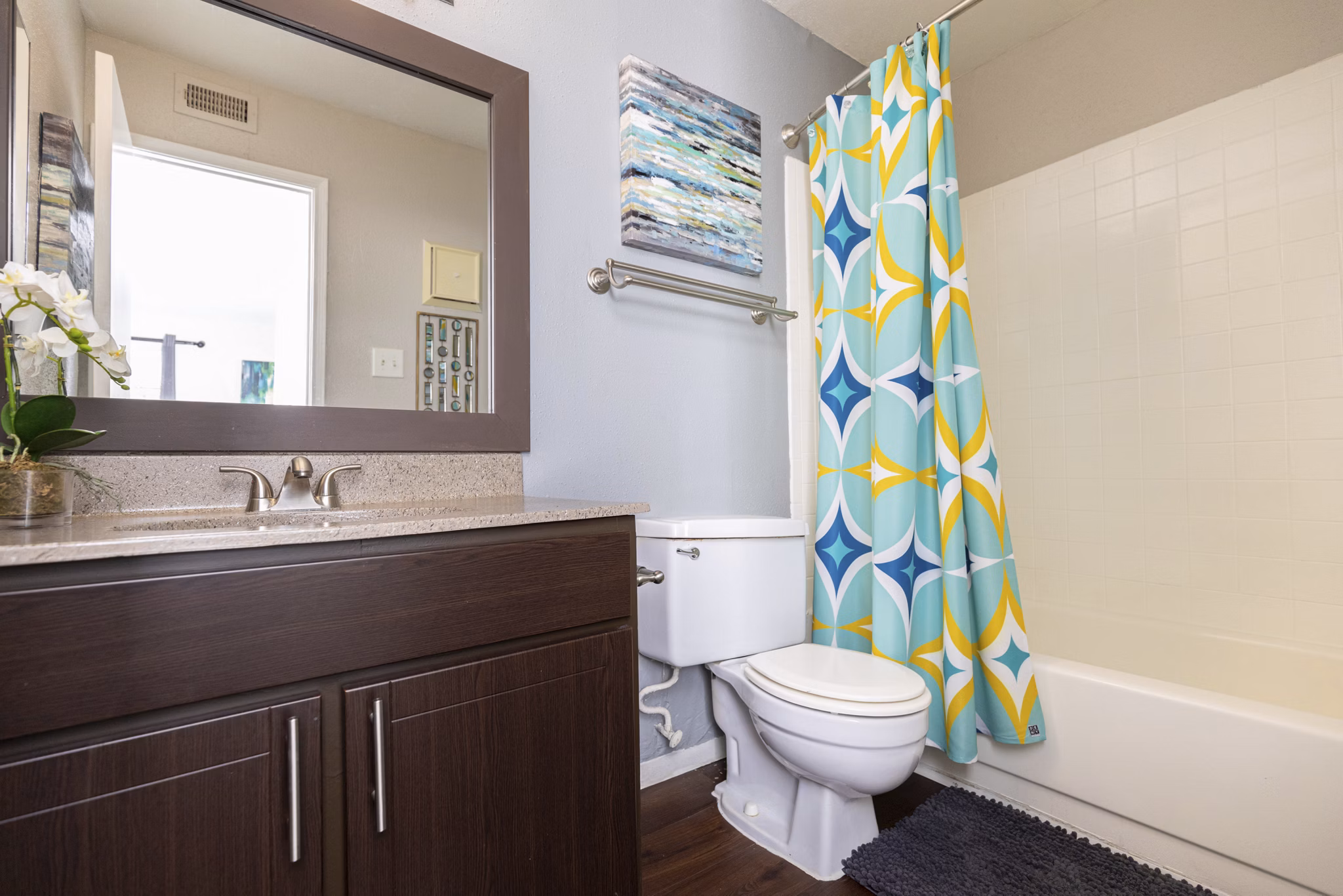 bathroom at Circle at Point Park Apartments