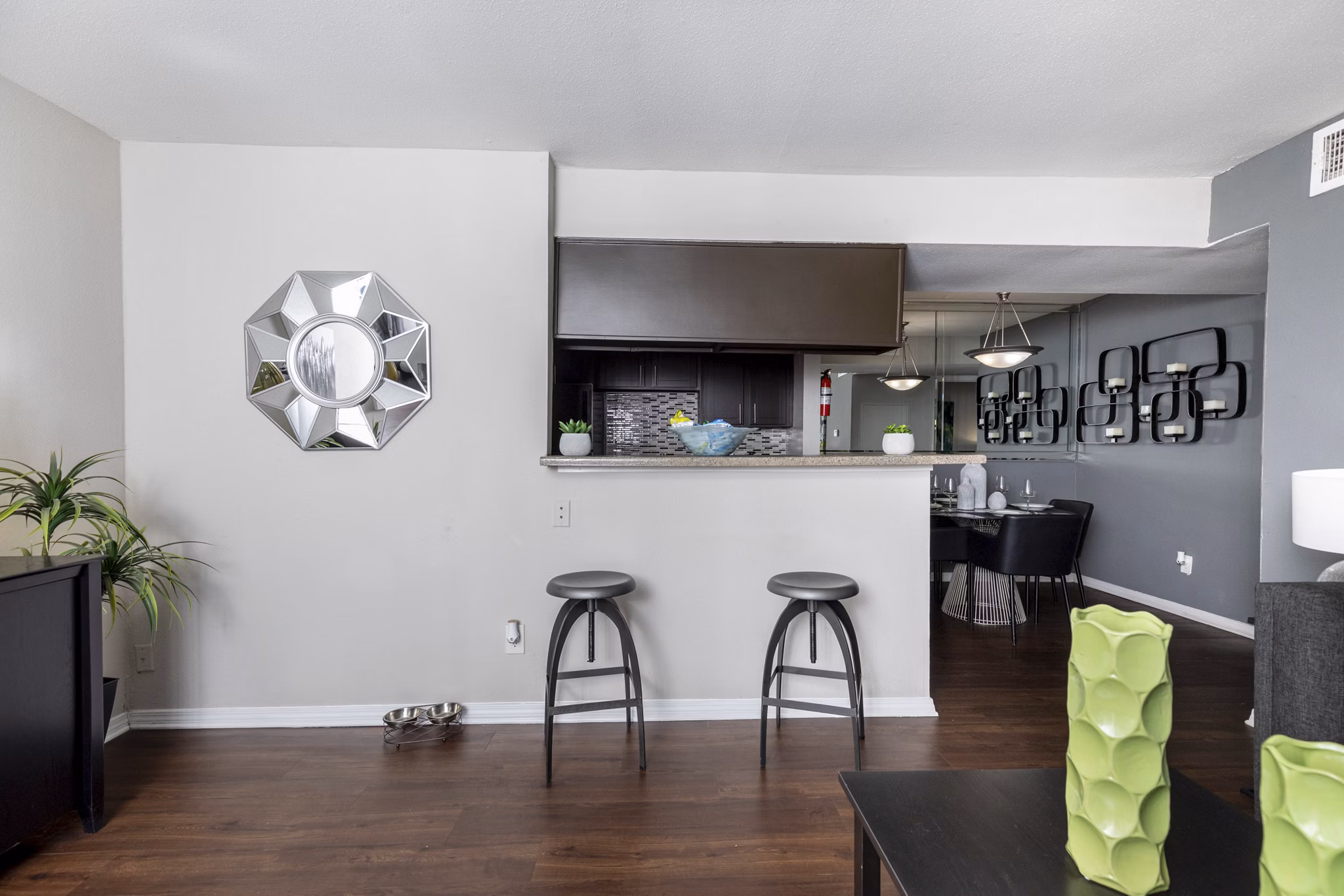 kitchen at Circle at Point Park Apartments