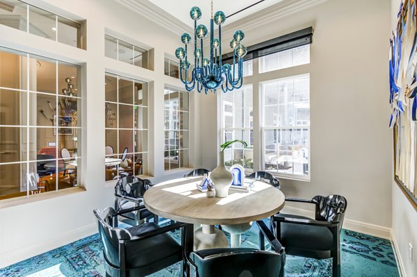 State-of-the-art meeting facility with modern design at The Margo Apartments, ideal for hosting events and gatherings