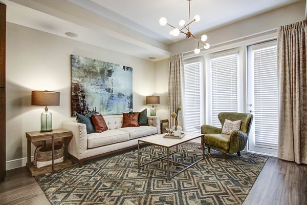 living room at The Maxwell Apartments