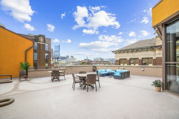 patio at Lofts 640 Apartments