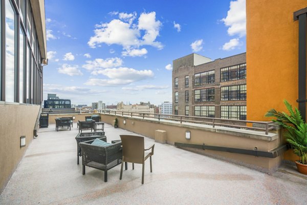 patio at Lofts 640 Apartments