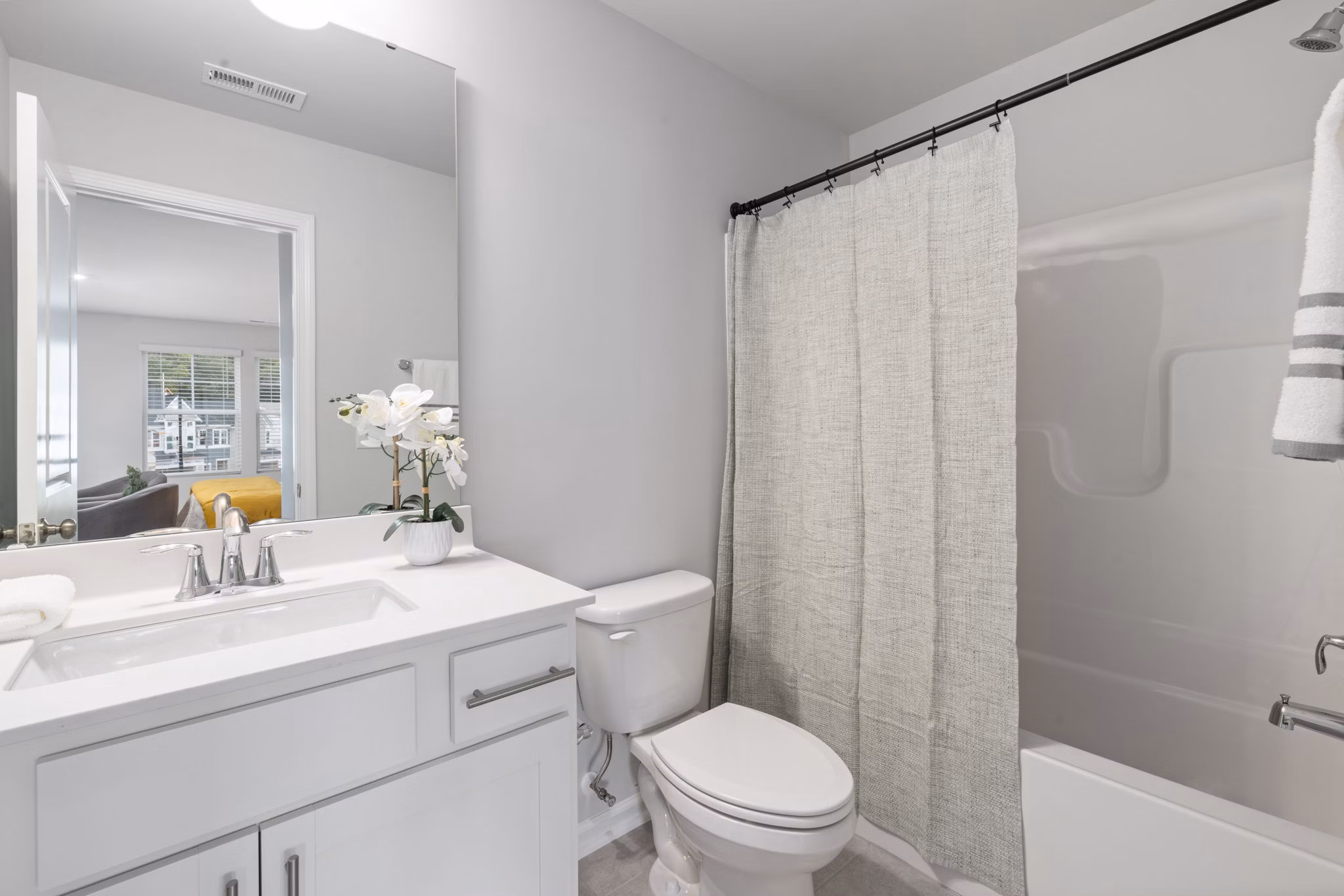 bathroom at Page Oaks Apartments