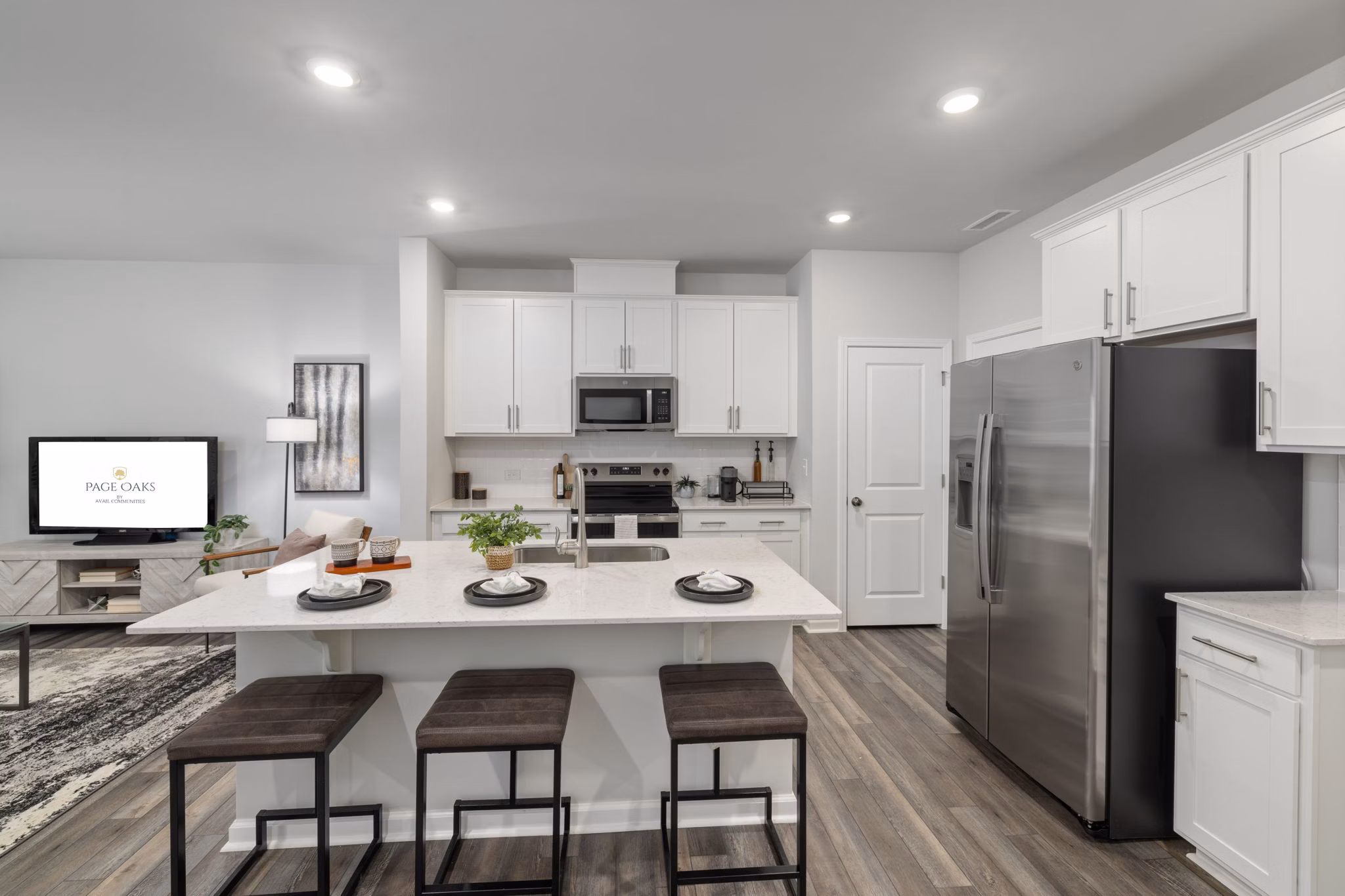 kitchen at Page Oaks Apartments