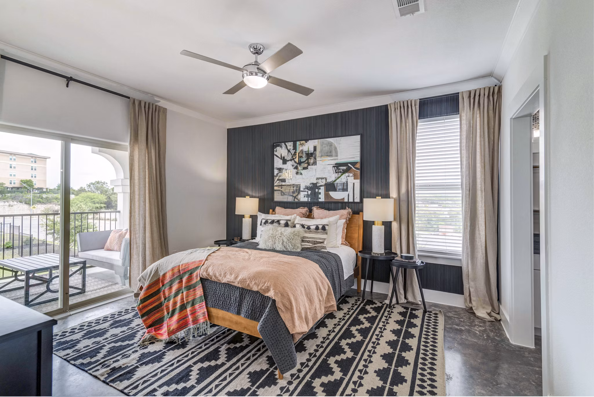 bedroom at The View at TPC Apartments