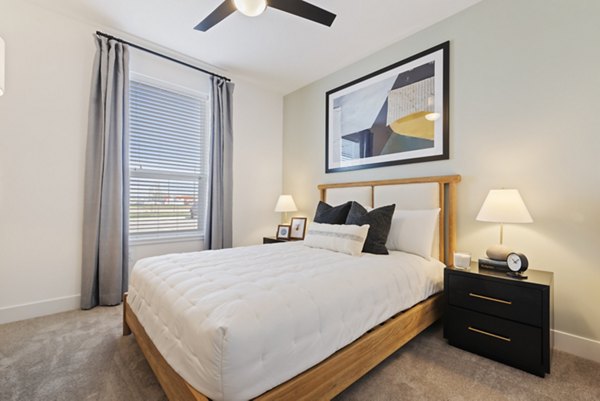 bedroom at The Jaxon Luxury Apartments