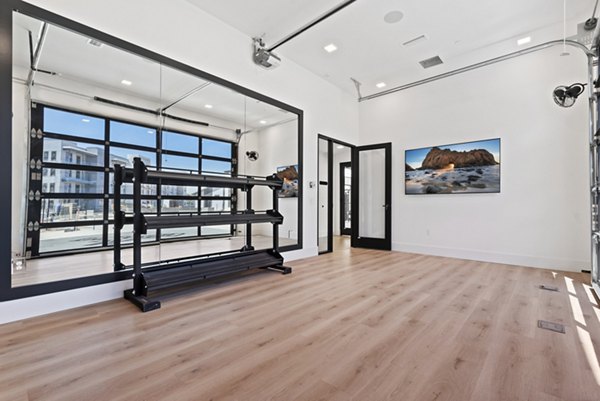 fitness center at The Jaxon Luxury Apartments