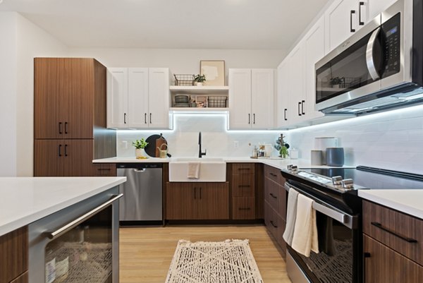 kitchen at The Jaxon Luxury Apartments