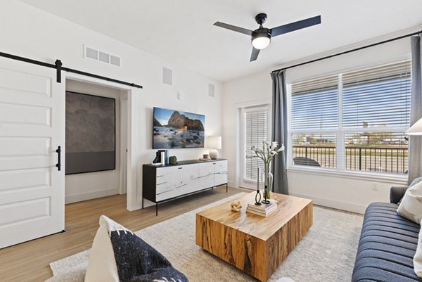 living room at The Jaxon Luxury Apartments