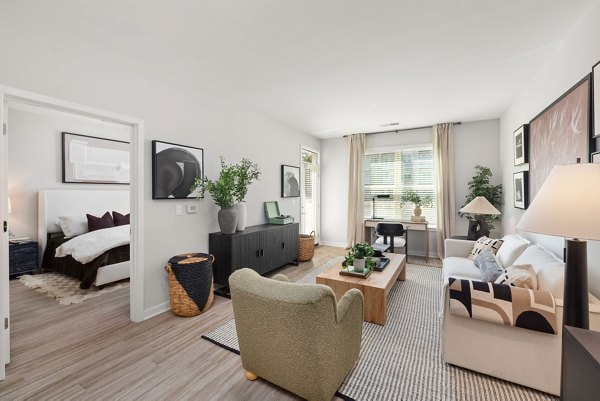 living room at Alexander Crossing Apartments