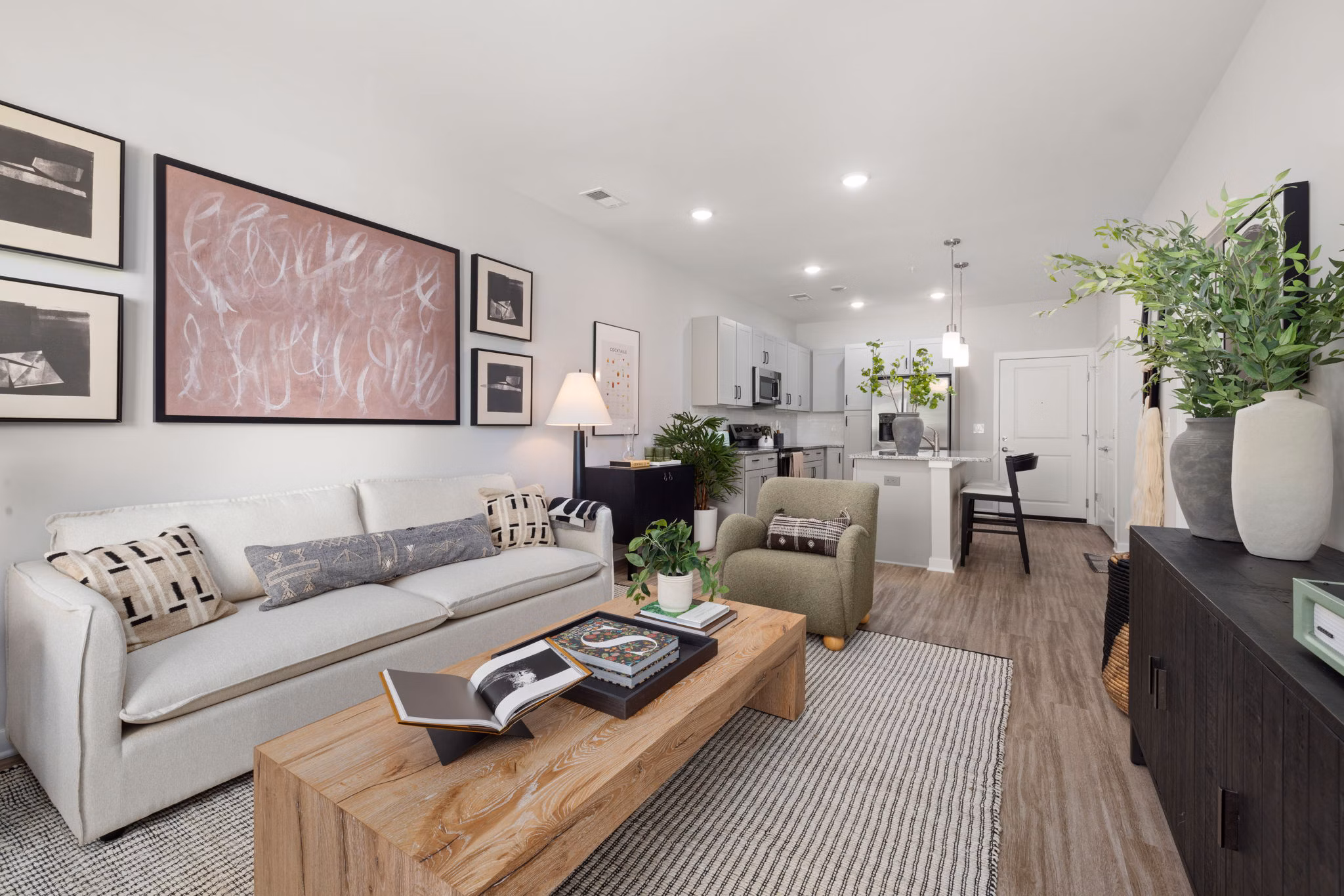 living room at Alexander Crossing Apartments