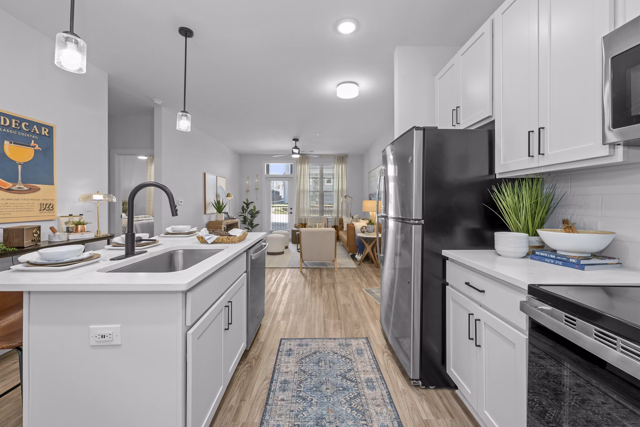 kitchen at Evermore Apartments