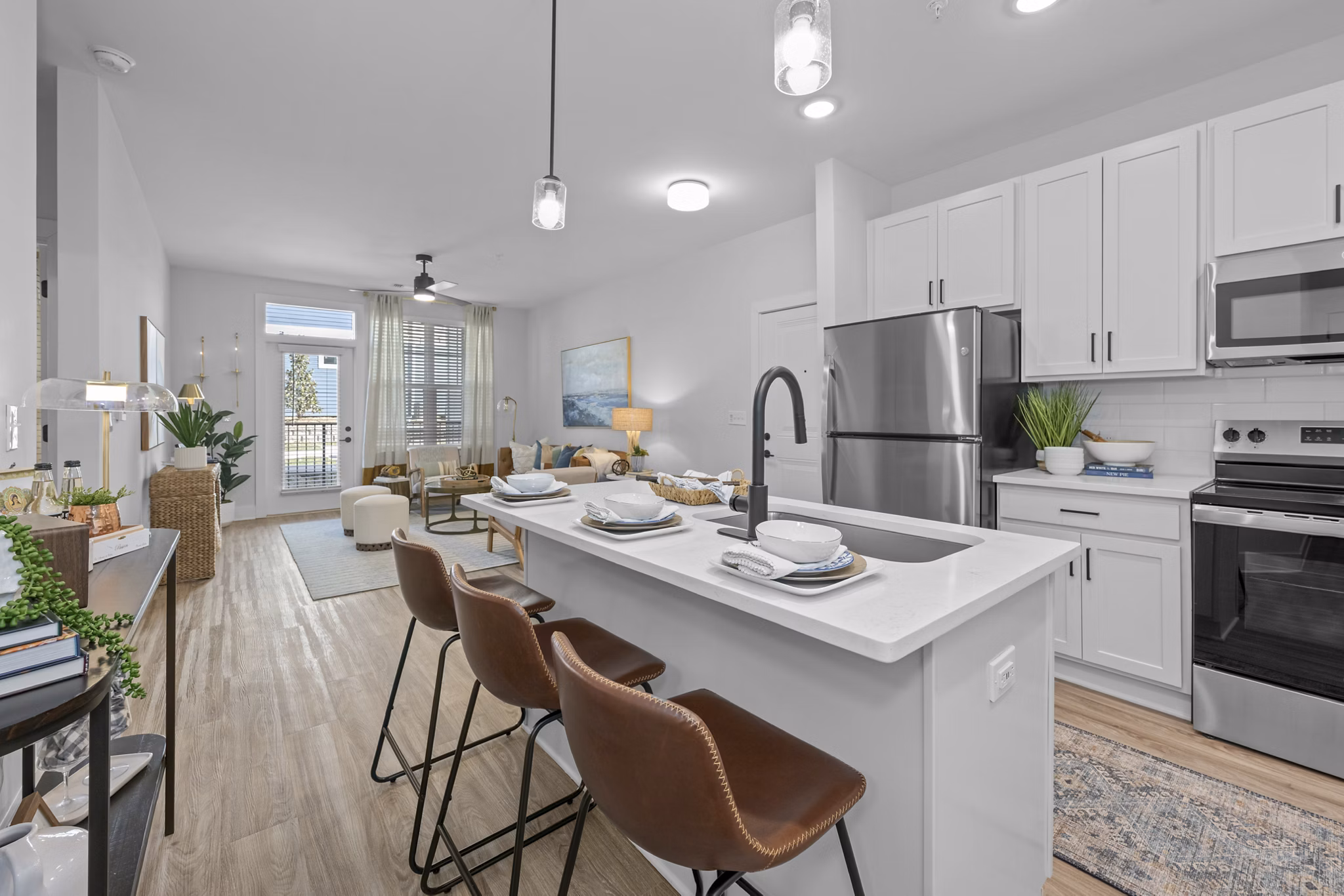 kitchen at Evermore Apartments