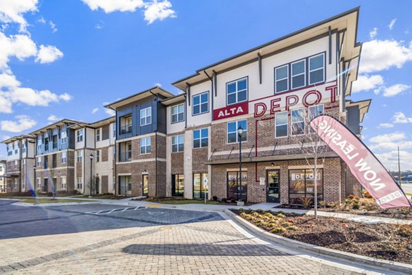 building/exterior at 101 Depot Apartments