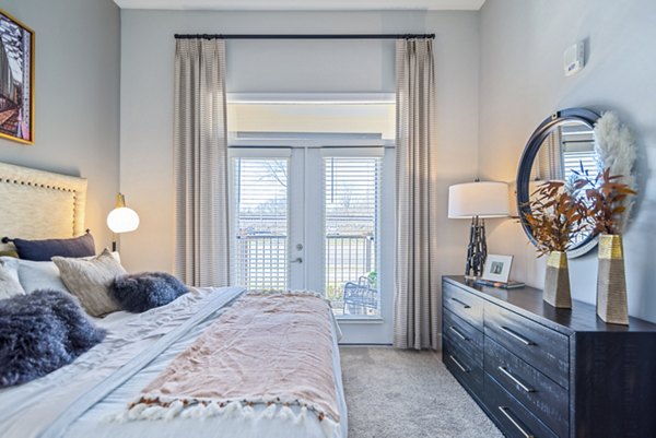 bedroom at 101 Depot Apartments