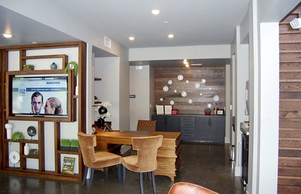 Clubhouse and lobby area featuring modern design elements at 5115 Park Place Apartments