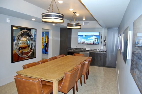 Modern meeting facility with sleek design at 5115 Park Place Apartments