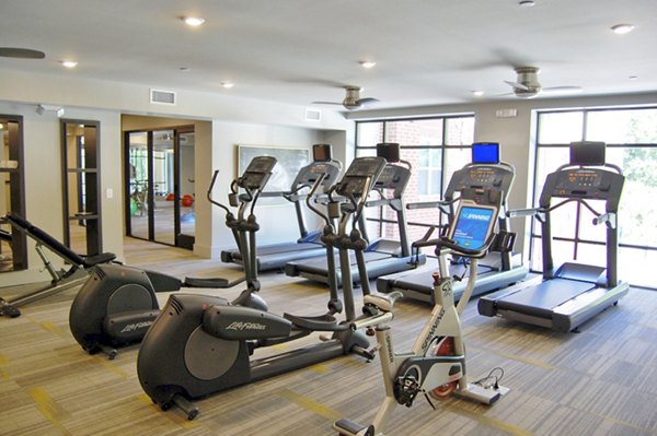 fitness center at 5115 Park Place Apartments