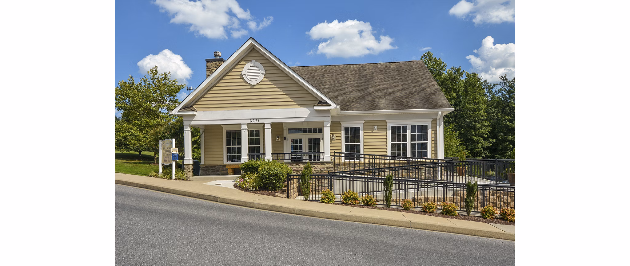 Contemporary clubhouse with modern amenities at 62 Eleven Apartments