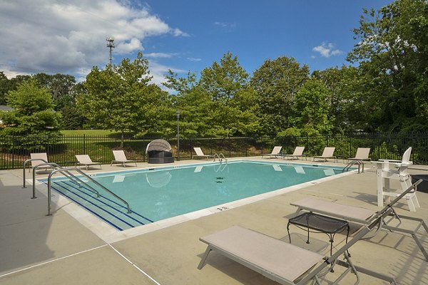 Scenic rooftop pool with city views at 62 Eleven Apartments offering luxury living amenities