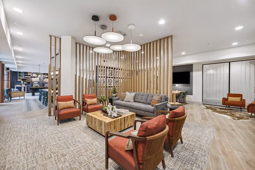 clubhouse at The Albright Apartments 