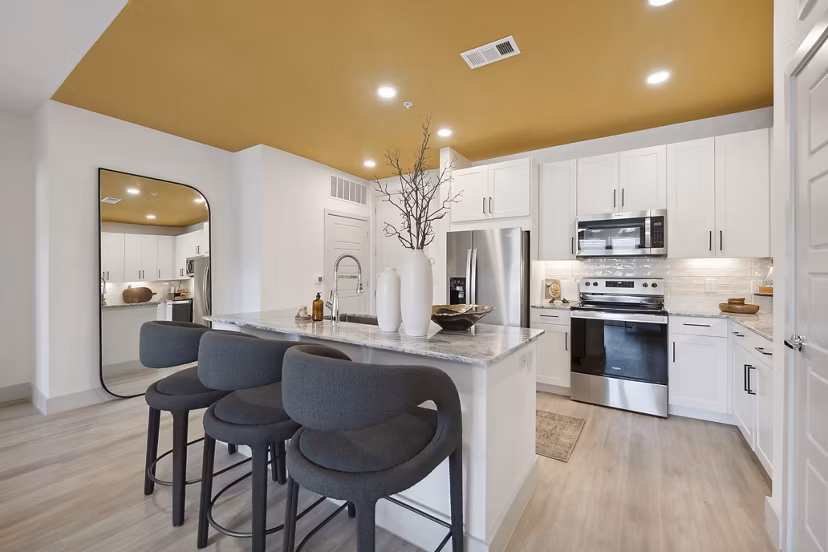 kitchen at The Albright Apartments 