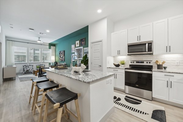 kitchen at The Albright Apartments 