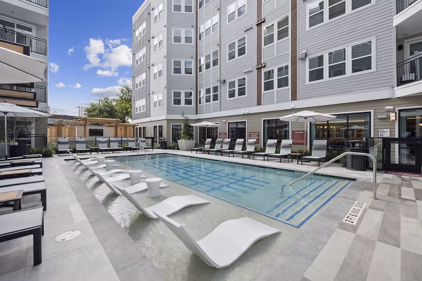 pool at The Albright Apartments 