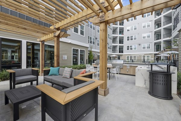 recreational area at The Albright Apartments 