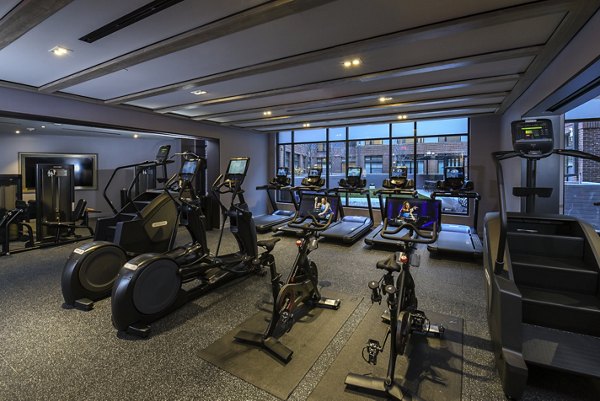 State-of-the-art fitness center with modern equipment at Alta 801 Apartments