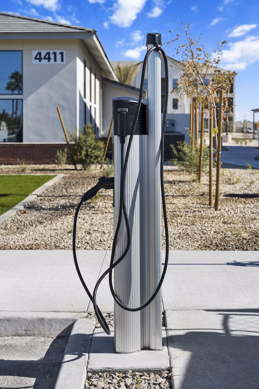 Electric car charging station at Alta 99th Ave Apartments