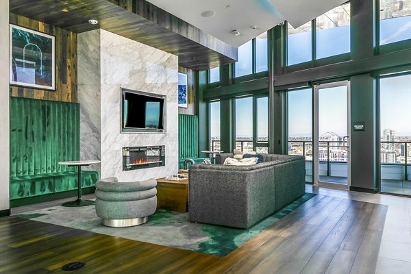 Stylish clubhouse with modern design elements in Alta ART Tower Apartments