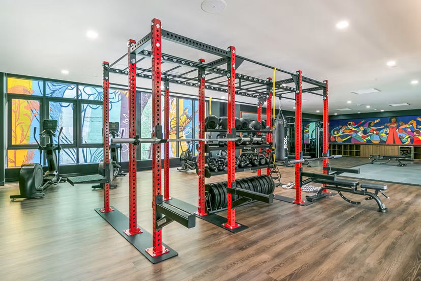 Fitness center featuring state-of-the-art equipment at Alta ART Tower Apartments