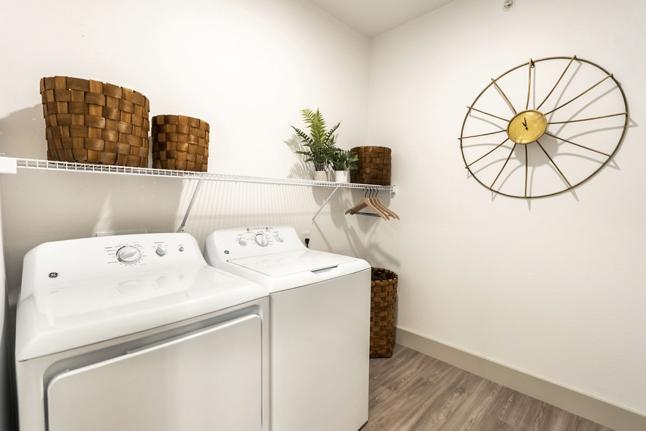 Laundry room at Alta Berry Creek