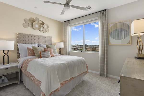Elegant bedroom with contemporary dÃ©cor at Alta Biltmore Apartments