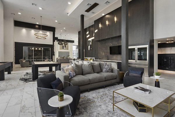 Chic clubhouse with modern seating and decor at Alta Biltmore Apartments