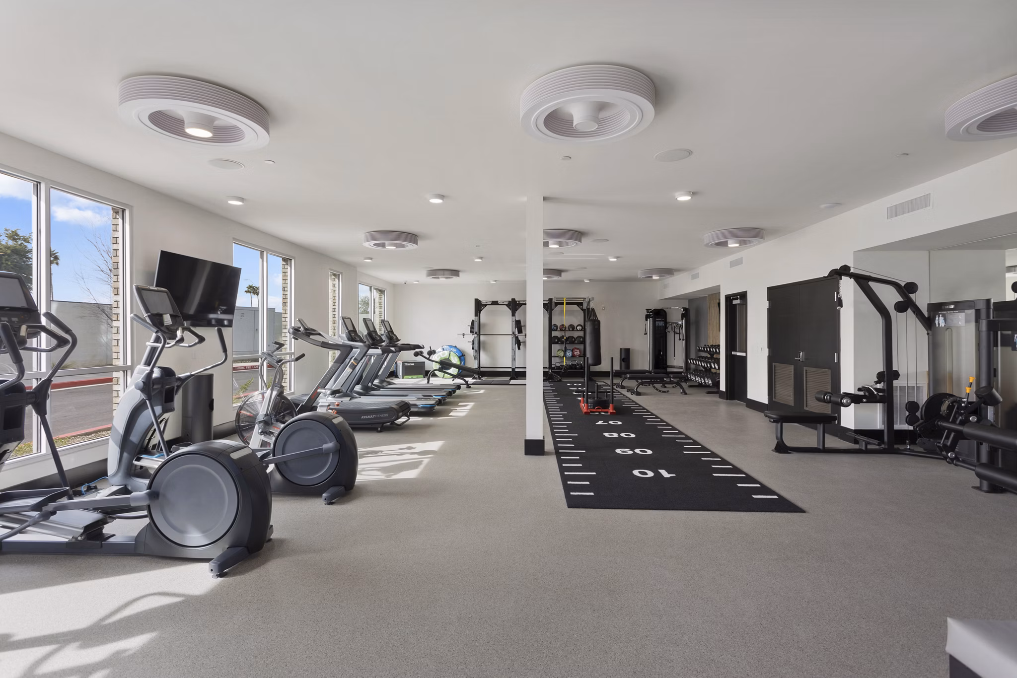 State-of-the-art fitness center with modern equipment at Alta Biltmore Apartments