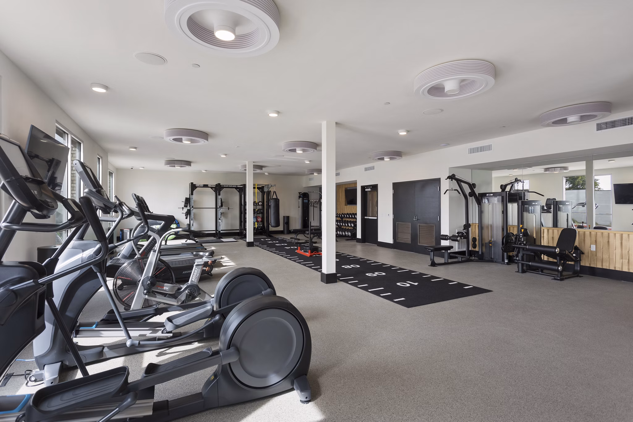 State-of-the-art fitness center with modern equipment at Alta Biltmore Apartments