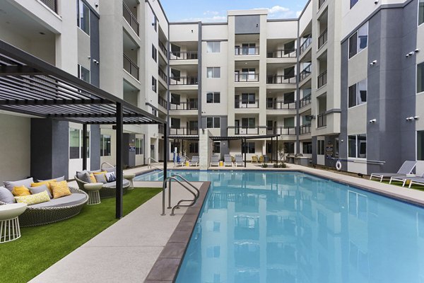 Resort-style pool at Alta Biltmore Apartments offering luxury living in Phoenix