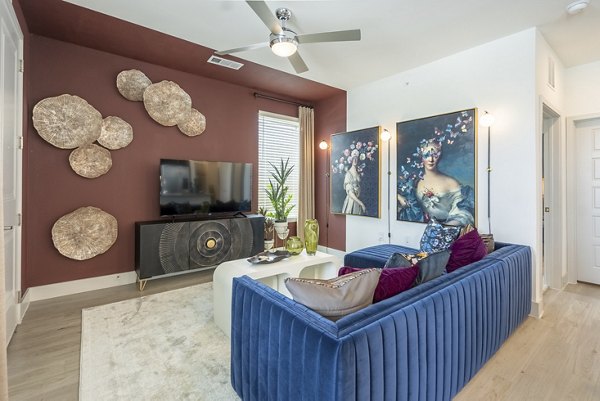 Living Room at Alta Blue Goose Apartments 