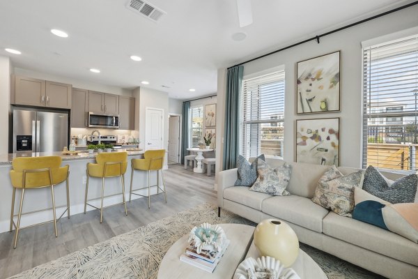 living room at Alta Center Point Apartments 