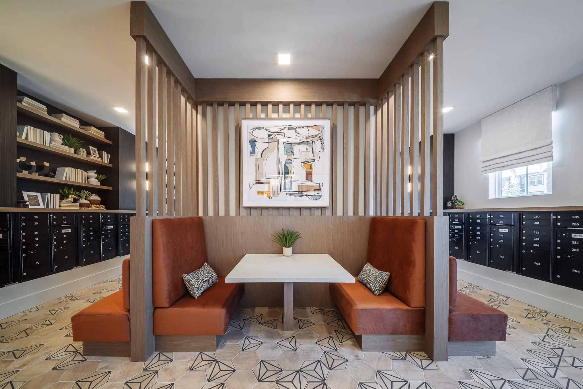 Clubroom featuring modern amenities and chic decor at Alta Citron Apartments