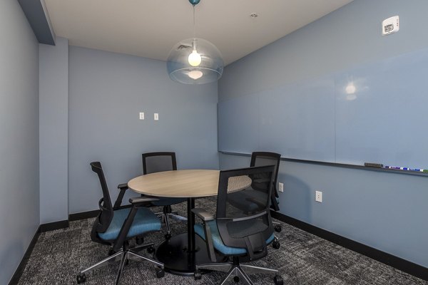 Contemporary clubhouse with sleek furnishings at Alta Civic Station luxury apartments