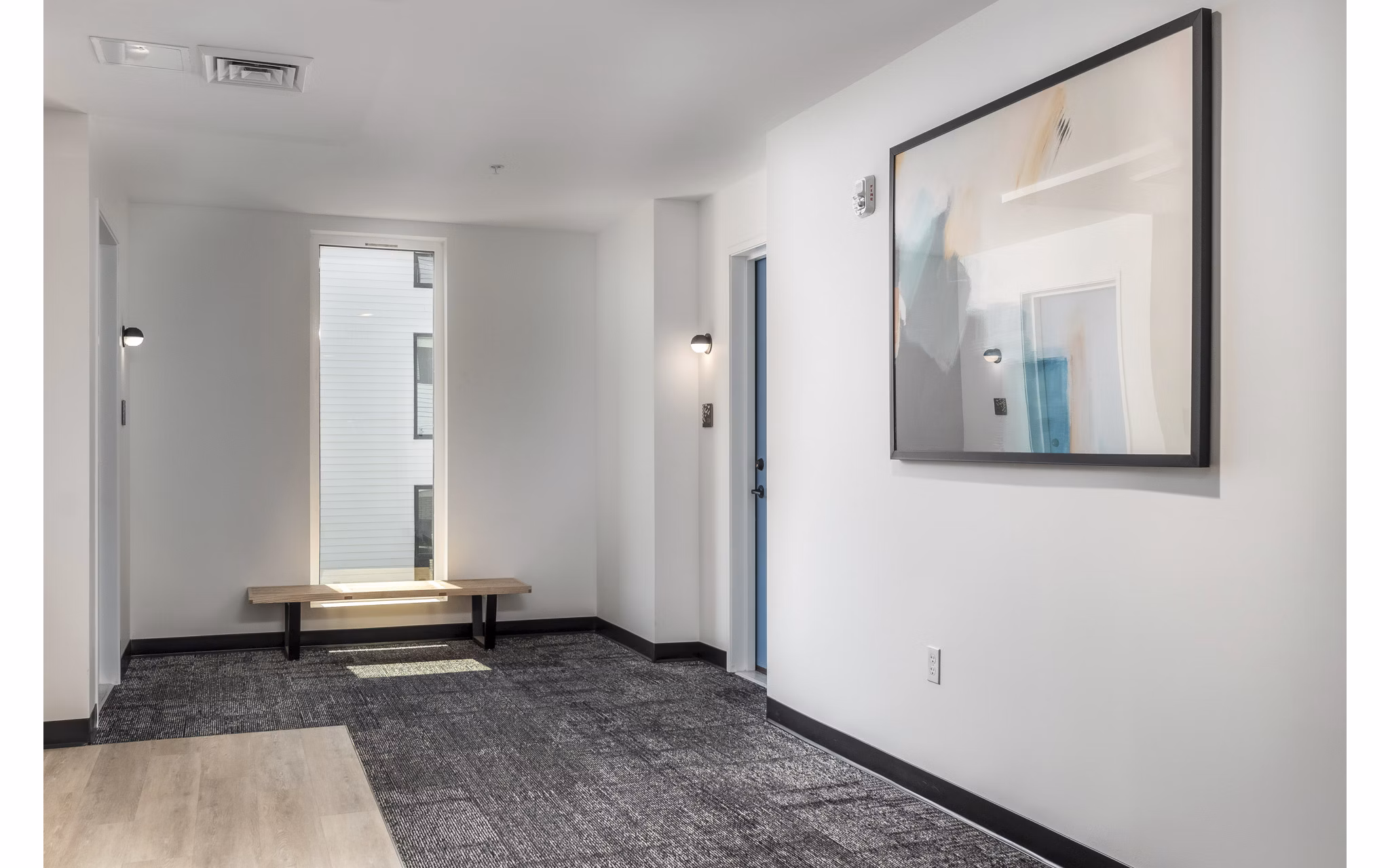 Upscale clubhouse with modern design at Alta Civic Station apartments