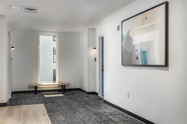 Upscale clubhouse with modern design at Alta Civic Station apartments