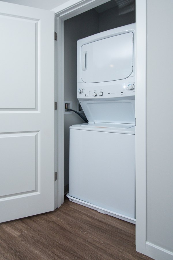 laundry room at Alta Clara at the Fells Apartments